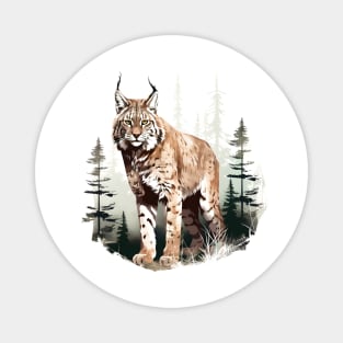 Eurasian Lynx Magnet